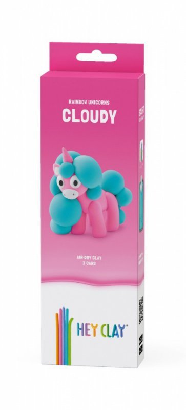 Tm Toys Masa plastyczna Hey Clay Jednorożce 3 pak, Cloudy