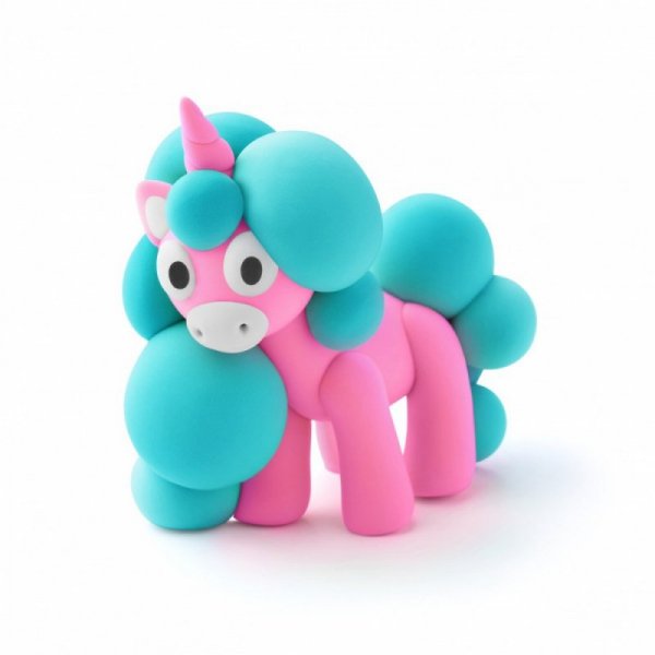 Tm Toys Masa plastyczna Hey Clay Jednorożce 3 pak, Cloudy
