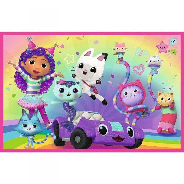 Trefl Puzzle 2x24 elementy Gabby zabawy z Gabi