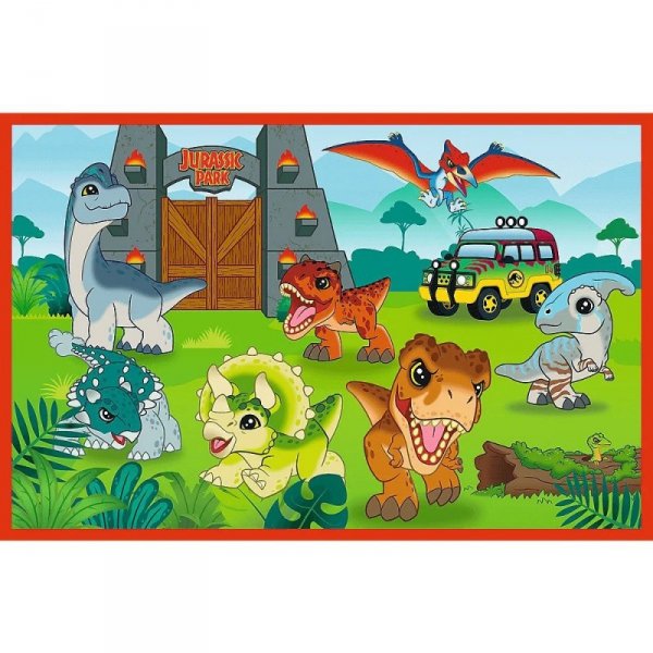 Trefl Puzzle 2x24 elementy Małe dinozaury Jurassic World