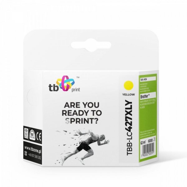 TB Print Tusz do Brother MFC-J5955DW TBB-LC427XLY 100% nowy żółty