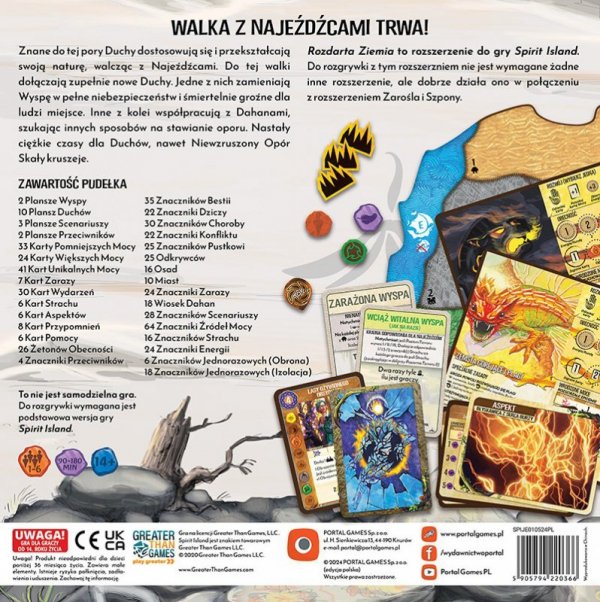 Portal Games Gra Spirit Island: Rozdarta Ziemia
