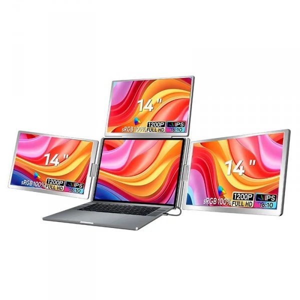 Extralink Przenośne monitory do laptopa Smart Life S780 14 cali S780 3 monitory, IPS, 1920x1200