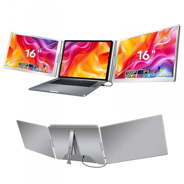 Extralink Przenośne monitory do laptopa Smart Life S880 16 &#039;&#039; 2 monitory,IPS,1920x1200