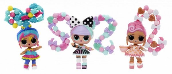 MGA Lalka L.O.L. Surprise Hair Beads Tots Display 12 sztuk