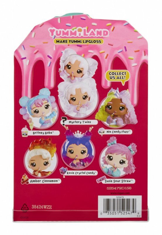 MGA Lalka Yummiland Lip Gloss S2, Susie Sour Straw