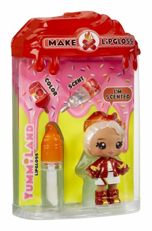 MGA Lalka Yummiland Lip Gloss S2, Amber Cinnamon