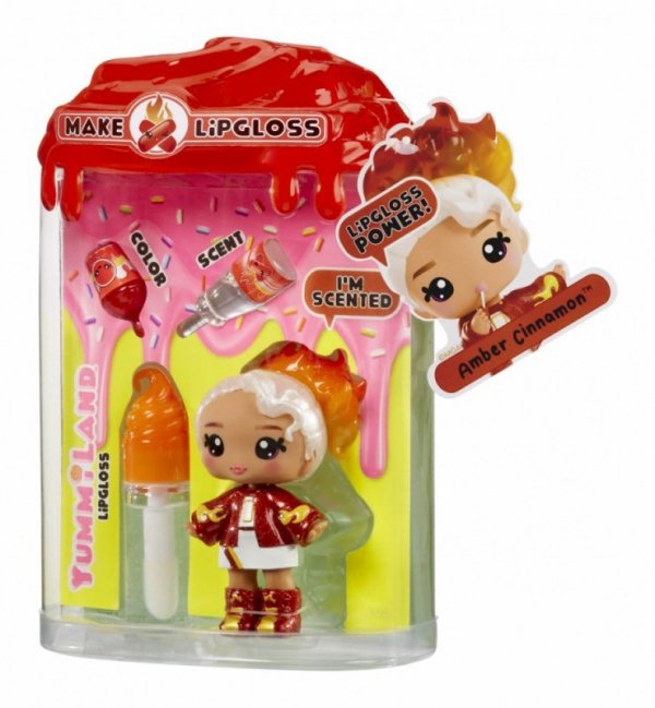 MGA Lalka Yummiland Lip Gloss S2, Amber Cinnamon