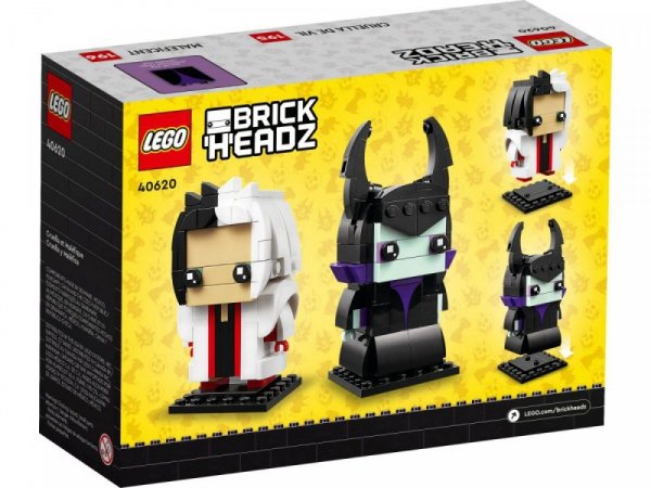 LEGO Klocki BrickHeadz 40620 Cruella i Diabolina