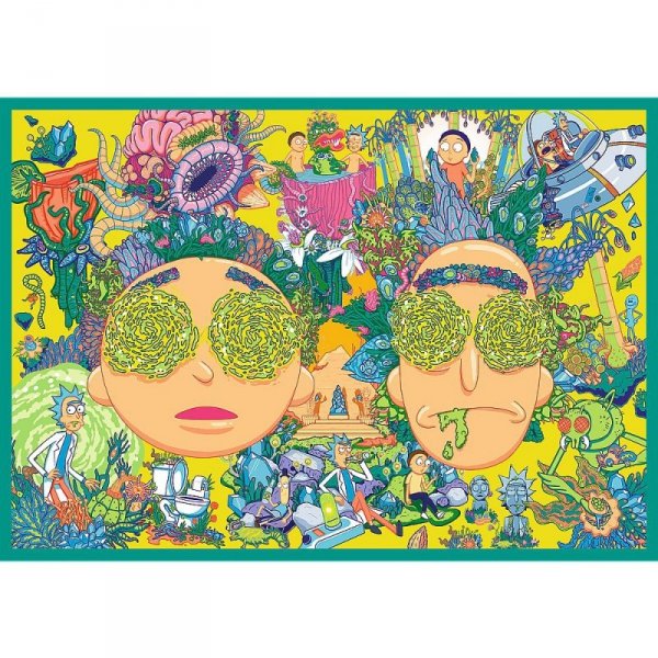 Trefl Puzzle 4x250 elementów Rick i Morty Zakręcony świat