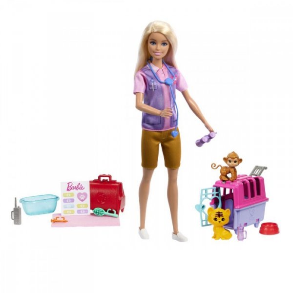 Mattel Lalka Barbie Ratowniczka zwierząt Kariera