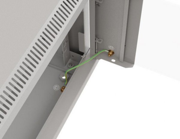 Lanberg Szafa instalacyjna rack wisząca 19&quot; 6U 540x350 szara drzwi przeszklone ( flat pack)