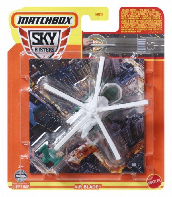 Mattel Samolot + Mata Matchbox Display 8 sztuk