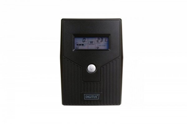 Digitus UPS Line-Ineractive LCD BASIC, 600VA/360W, 1x12V/7Ah, AVR, 2x Schuko CEE 7/3