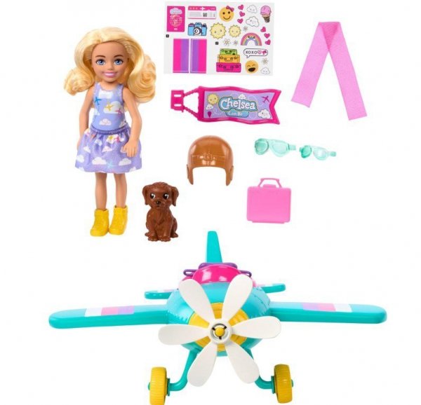 Mattel Lalka Barbie Samolot Chelsea