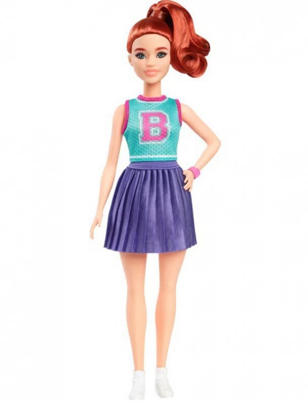 Mattel Lalka Barbie Fashionistas w stroju cheerleaderki