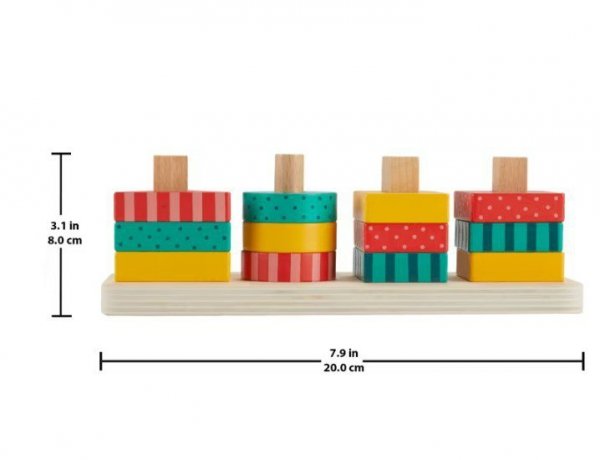 Fisher Price Wood Drewniany sorter kształtów