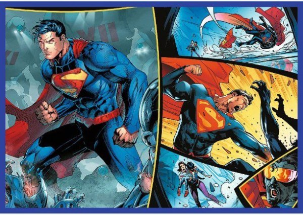 Trefl Puzzle 4x250 elementów Superman Odwaga