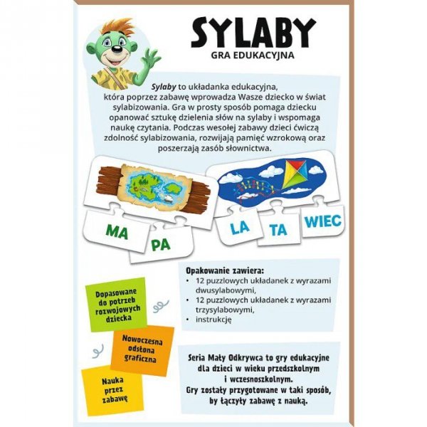 Trefl Gra Sylaby Mały Odkrywca edykacyjna