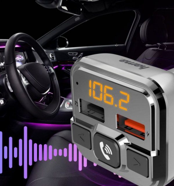 Hama Transmter FM z bluetooth z ładowarką 18W