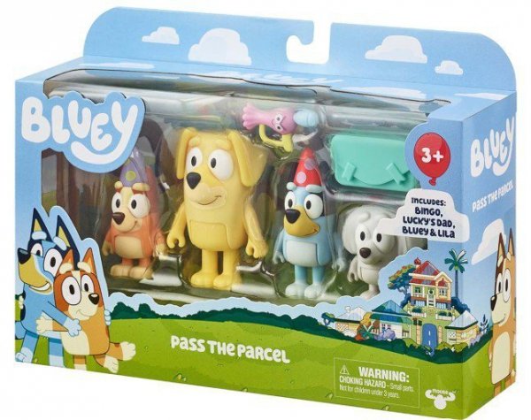 Tm Toys Zestaw figurek Bluey Przesyłka 4-pak