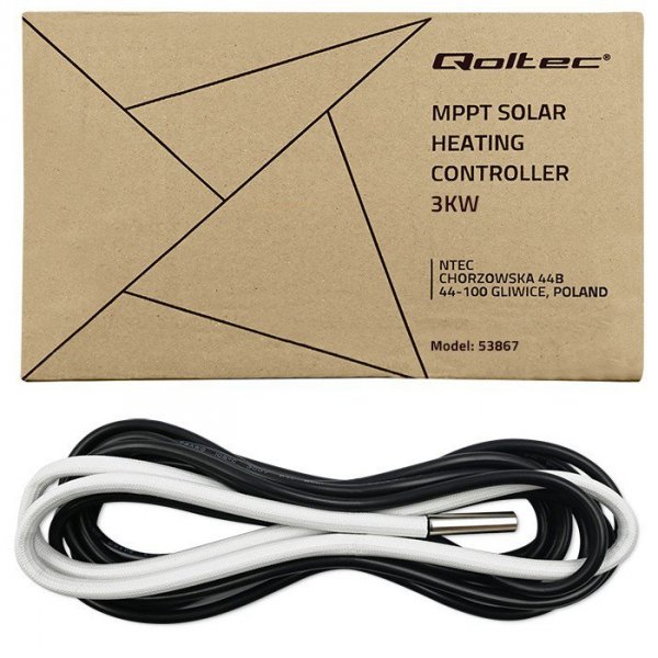 Qoltec Inwerter Przetwornica solarna do grzania wody ECO Solar Boost |  MPPT | BYPASS | LCD | 3kW/4kW | Wi-Fi