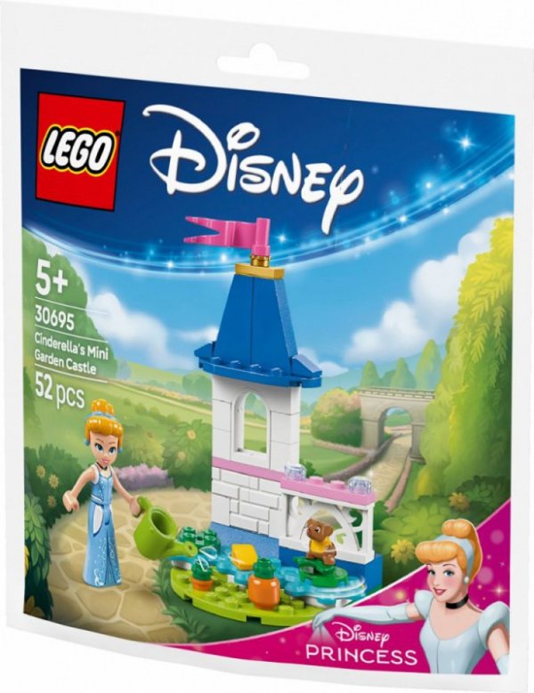 LEGO Klocki Disney Princess 30695 Miniaturowy zamek Kopciuszka z ogrodem