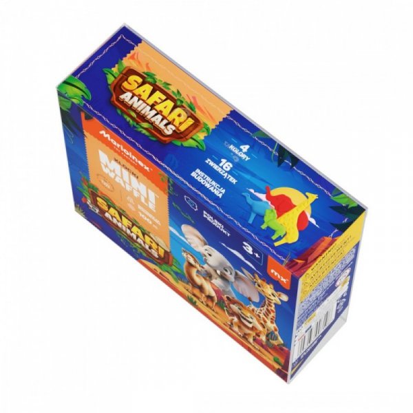 Marioinex Klocki Mini Waffle - Zwierzęta Safari 100 elementów