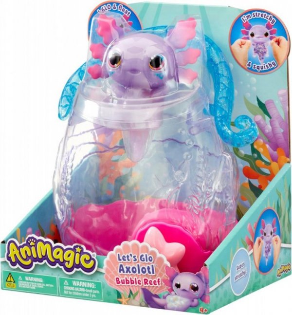 Goliath Figurka Animagic Lets Glo Axolotl Bubble Reef