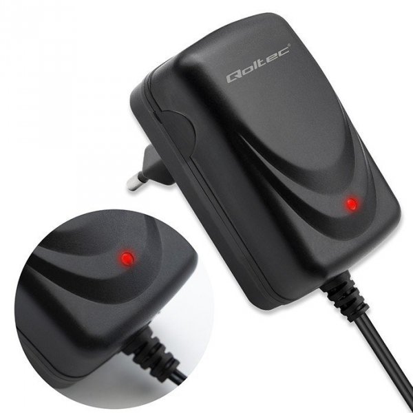 Qoltec Automatyczna ładowarka do akumulatora AGM GEL STD 12V | 1.5A |  Prostownik z sygnalizatorem LED