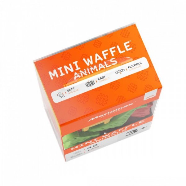 Marioinex Klocki Waffle Mini - Zwierzęta 42 elementy