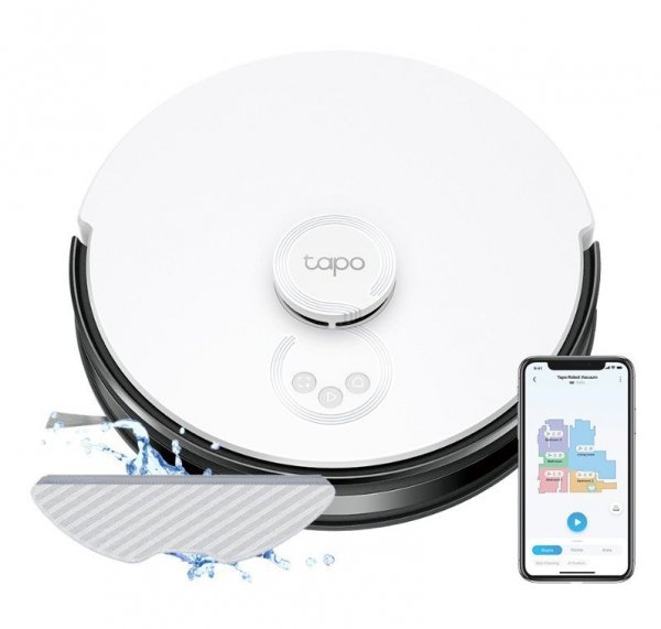 TP-LINK Robot odkurzający i mopujący z czujnikiem LiDAR  SPEC: LiDAR + Gyro Navigation, Vacuum & Mop 2-in-1, 4200Pa, 5000mAh Bat