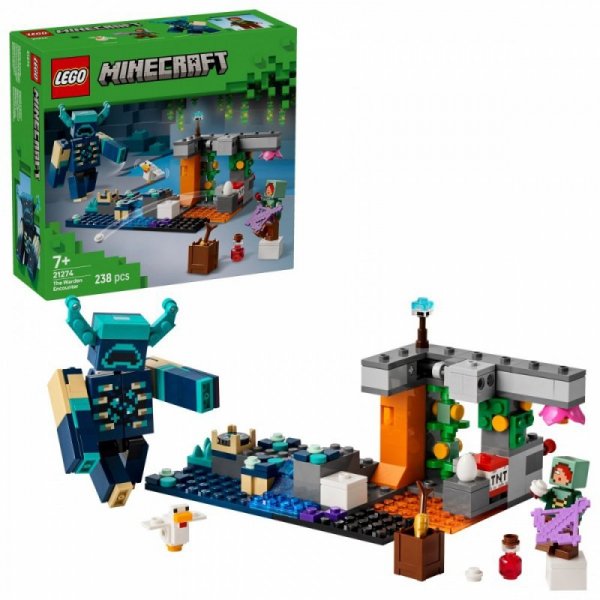 LEGO Klocki Minecraft 21274 Spotkanie ze strażnikiem