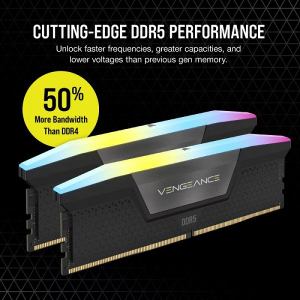 Corsair Pamięć DDR5 Vengeance RGB 96GB/6400(2*48GB) CL32