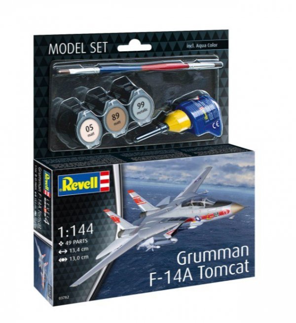 Revell Model plastikowy Set Grumman F-14A Tomcat 1/144