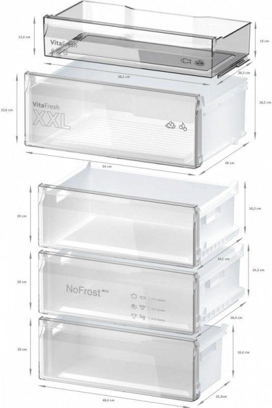 Bosch Chlodziarko-zamrażarka 70 cm KGN49OCAF Antracyt