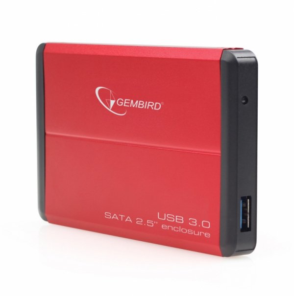 Obudowa zewnętrzna Gembird EE2-U3S-2-R na dysk 2.5&quot; SATA HDD USB 3.0 (czerwona)