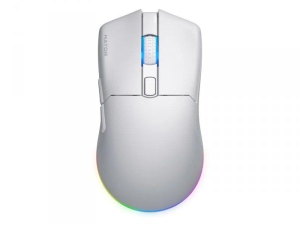 Mysz dla graczy bezprzewodowa Hator Pulsar 3 Wireless biała