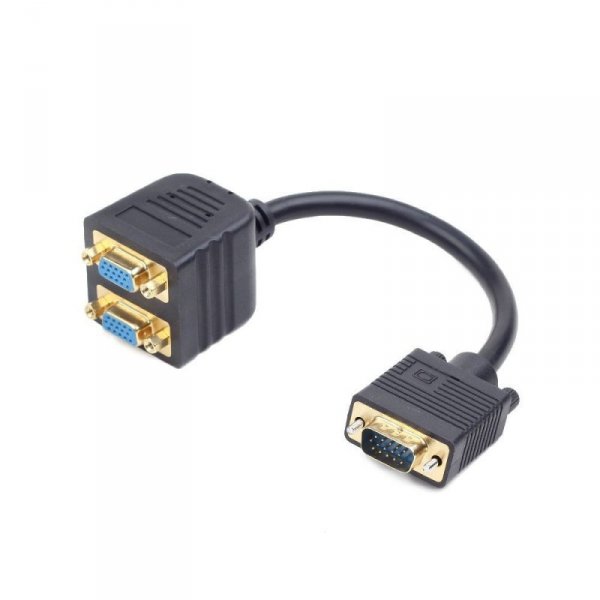 Splitter VGA-VGA x2 (15M/15F) Gembird CC-VGAX2-20CM (0,2 m)