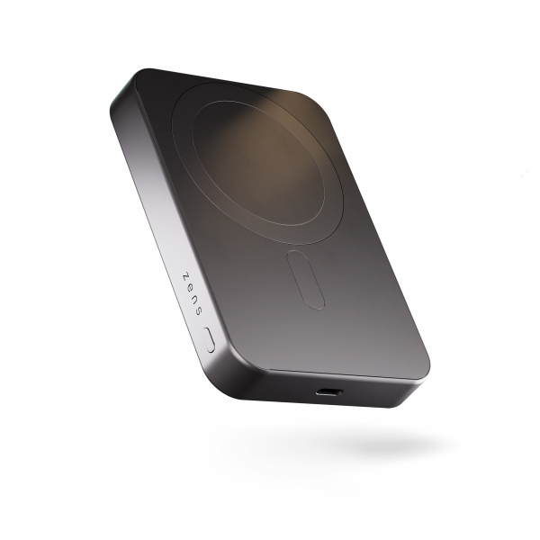 ZENS Slim Qi2 Aluminium Powerbank - magnetyczny powerbank 10000 mAh kompatybilny z MagSafe i Qi2 (black)
