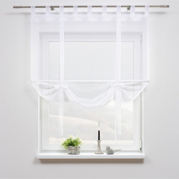 Roleta rzymska firanowa prześwitująca