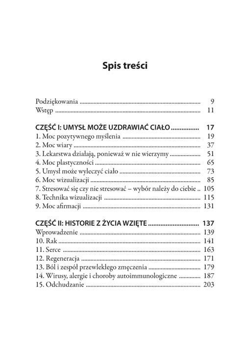 Uzdrawianie ciała za pomocą umysłu