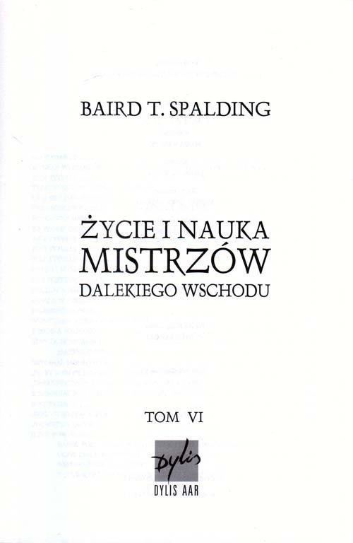 Życie i Nauka Mistrzów Dalekiego Wschodu Tom VI