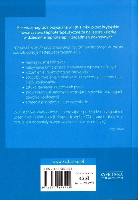 NLP Wprowadzenie do programowania neurolingwistycznego