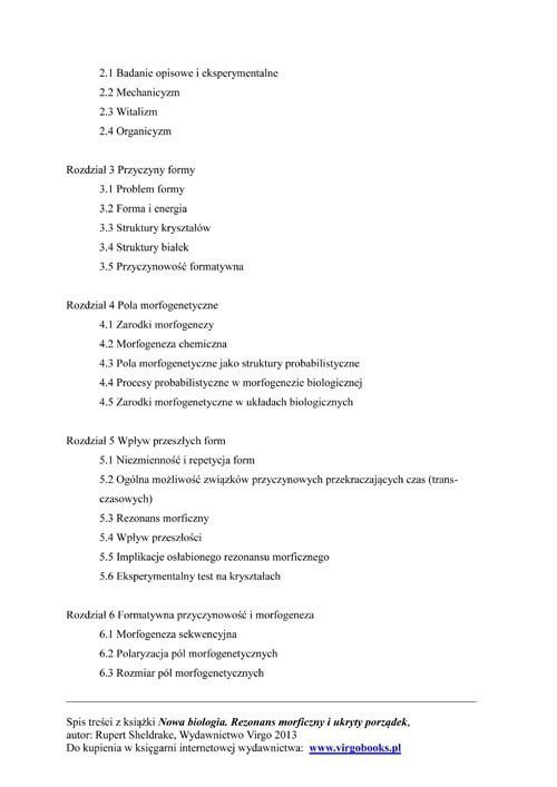 Nowa biologia hipoteza pól morficznych
