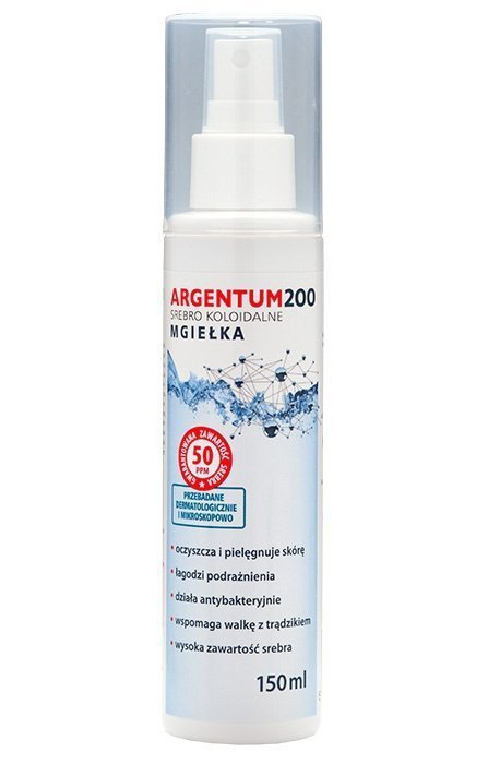 Srebro Koloidalne (150 ml) Argentum200 MGIEŁKA (50 ppm)