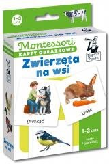 Montessori Karty obrazkowe Zwierzęta 1- lata