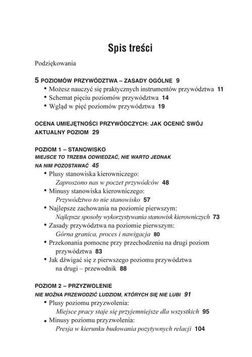 Pięć poziomów przywództwa