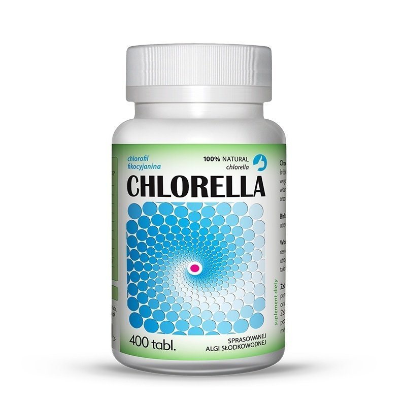 Chlorella w tabletkach - 400 tabletek