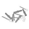 WC - Klappgriff für barrierefreies Bad freistehend weiß 70 cm ⌀ 32 mm
